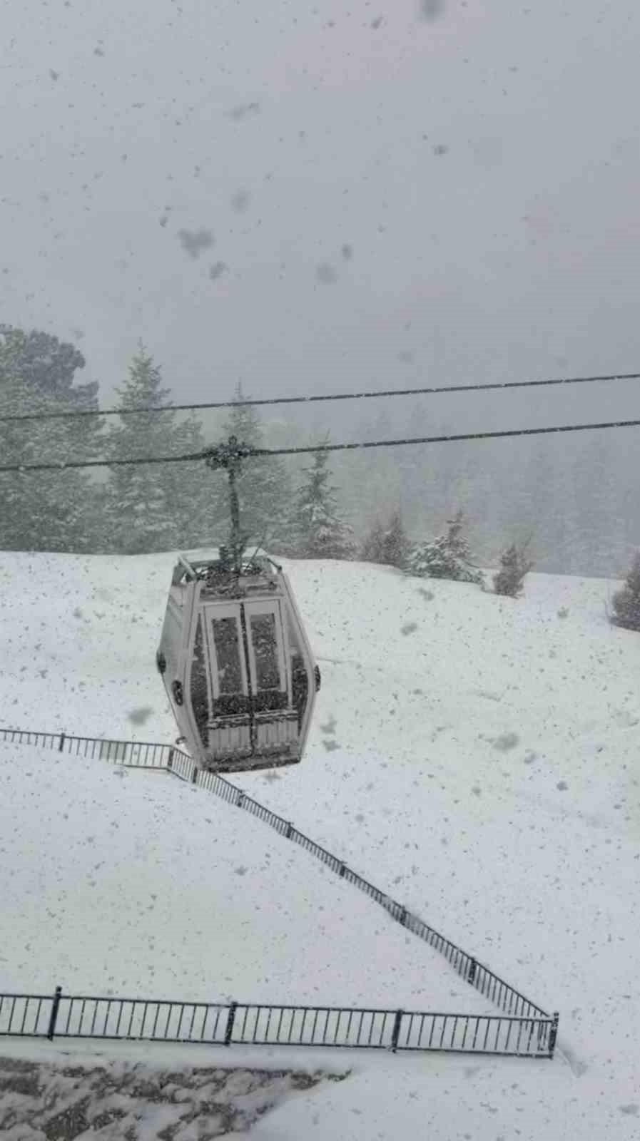 Bursa’da Nisan sürprizi: Uludağ’da kar yağışı etkili oldu
