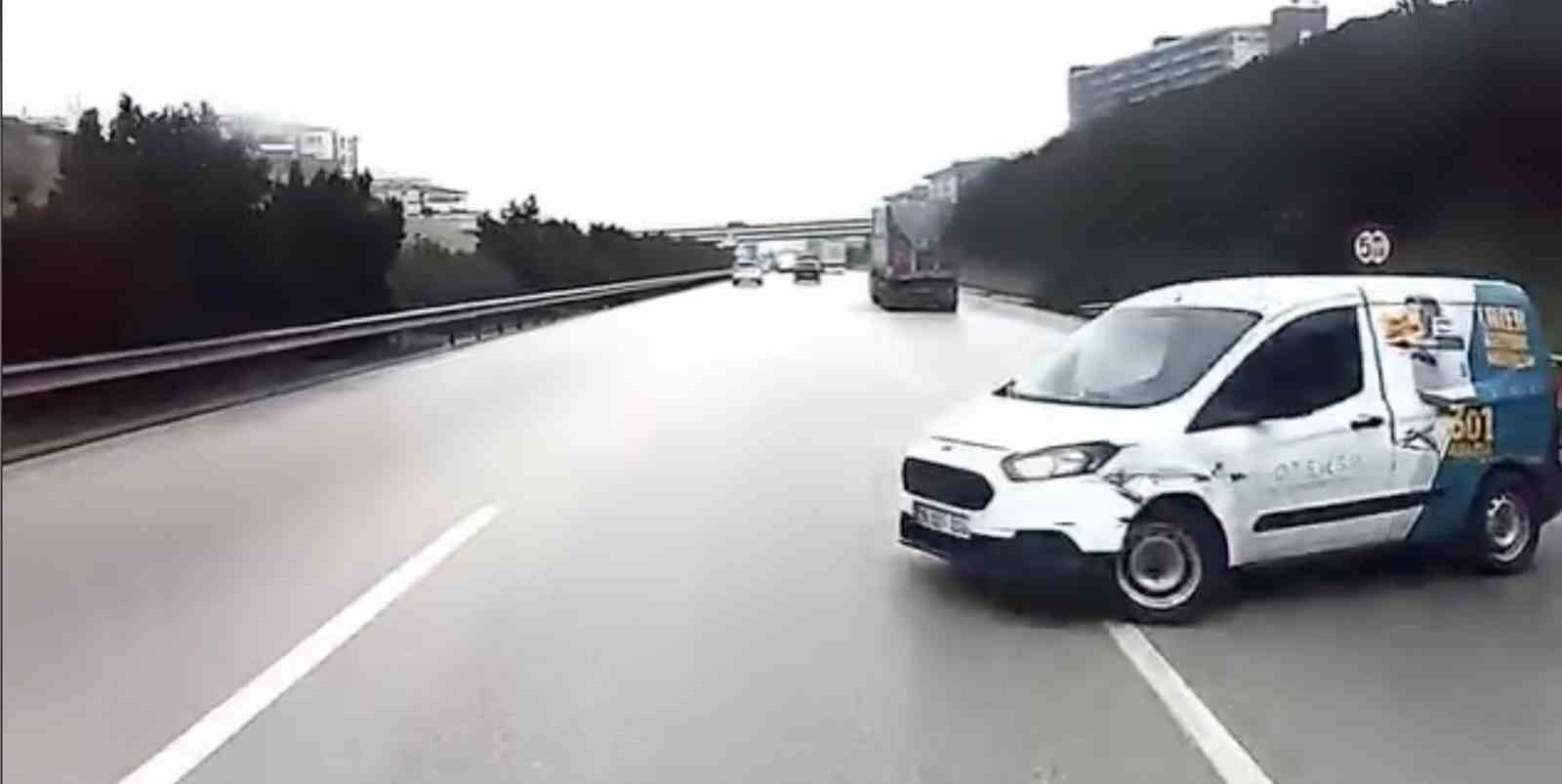 Bursa’da otoyolda facianın eşiğinden dönüldü
