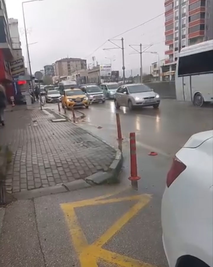 Bursa’da tehlikeli manevra: 3 bin lira ceza kesildi
