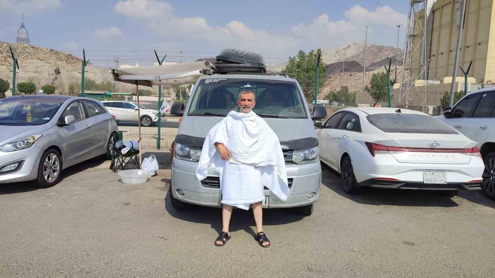 Bursa’dan 2 bin 600 kilometrelik yolu katederek Mekke’ye geldi
