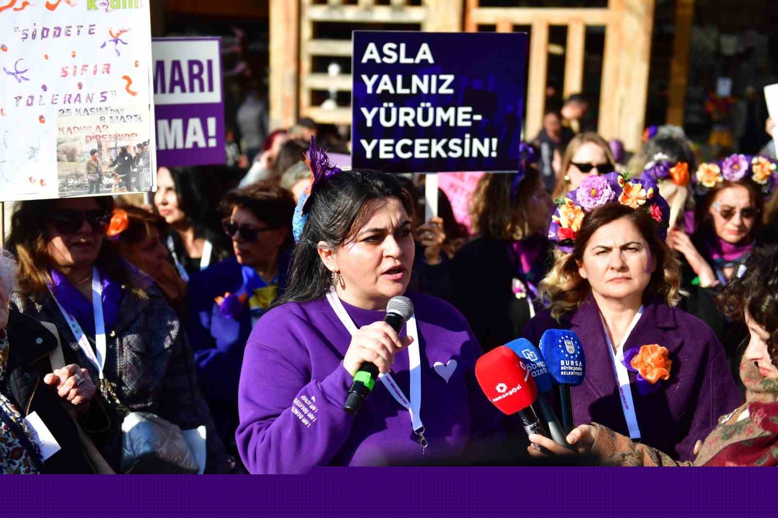 Bursalı Kadınlardan özgürlük ve eşitlik yürüyüşü
