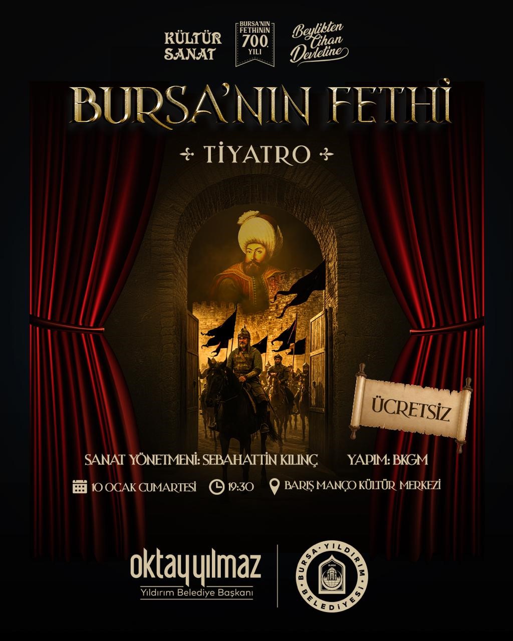 Bursa’nın fethi Yıldırım’da konuşulacak
Bursa’nın fethi Yıldırım’da konuşulacak