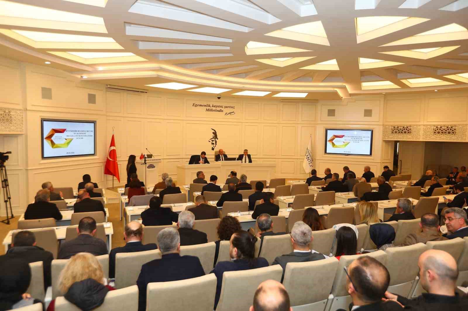 Büyükşehir meclisi Şubat ayı toplantısı yapıldı
