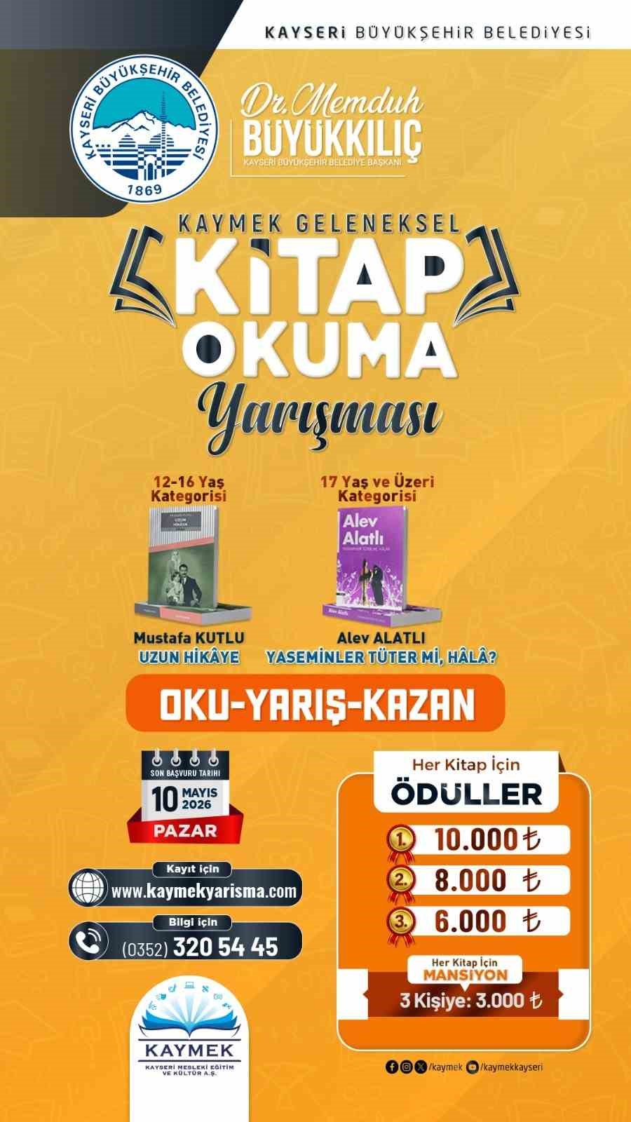 Büyükşehir’den kitap sevgisini büyüten yarışma
