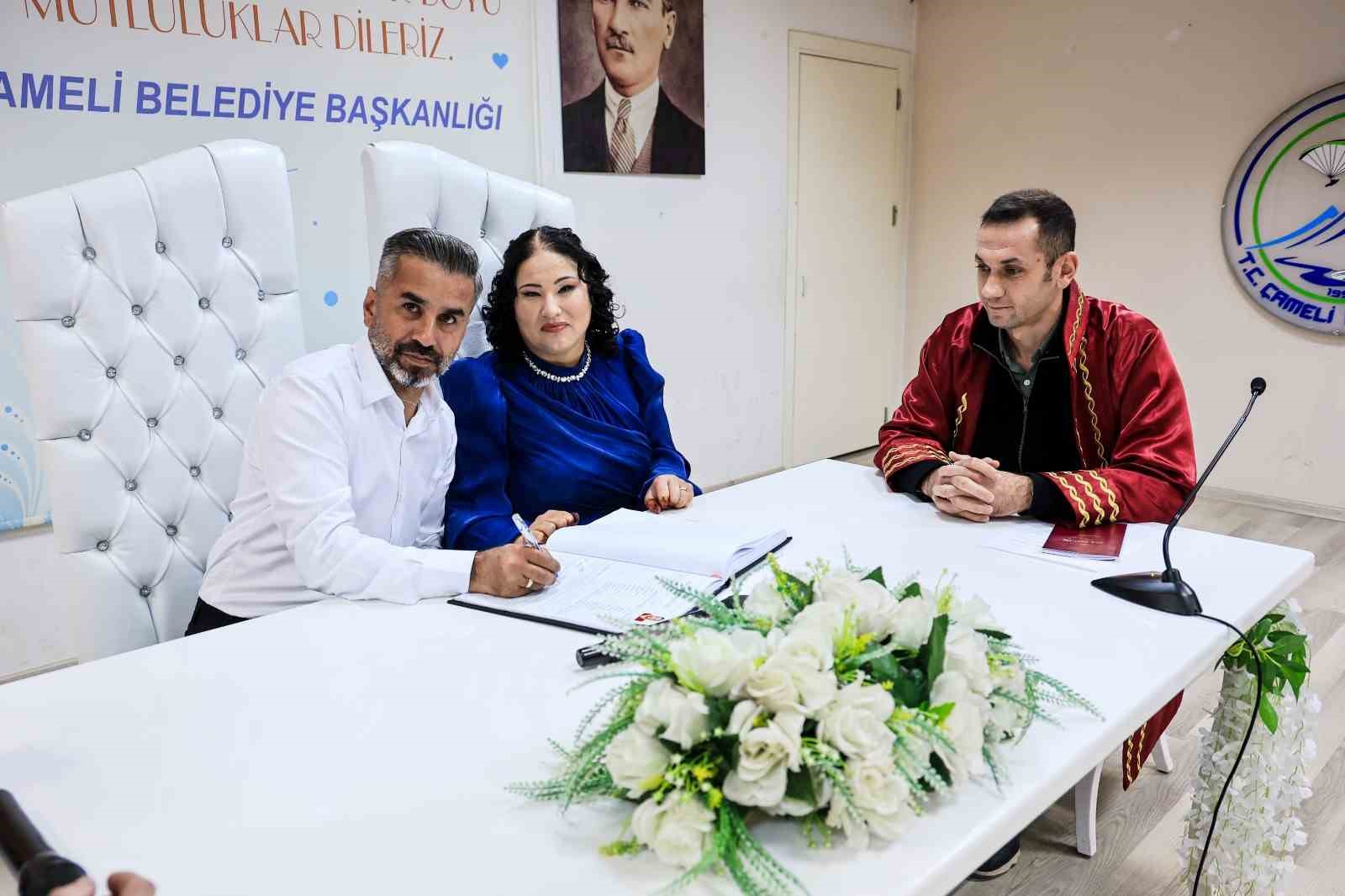 Çameli’de 2025 yılının son nikâhı kıyıldı
