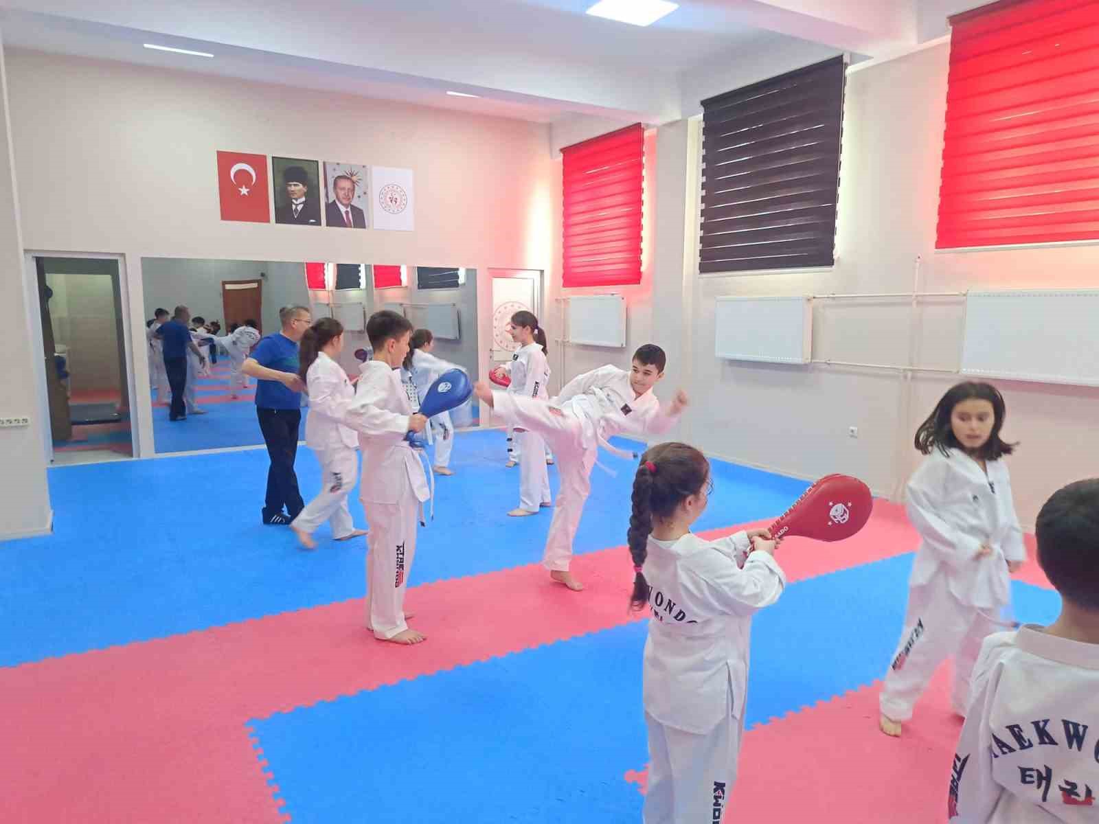 Çamlıca Kemal Unakıtan Spor Salonu’nda taekwondo rüzgarı
