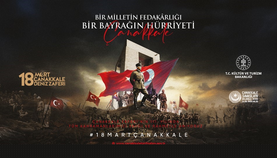 Çanakkale Deniz Zaferi "Bir Milletin Fedakarlığı, Bir Bayrağın Hürriyeti" temasıyla anılacak
