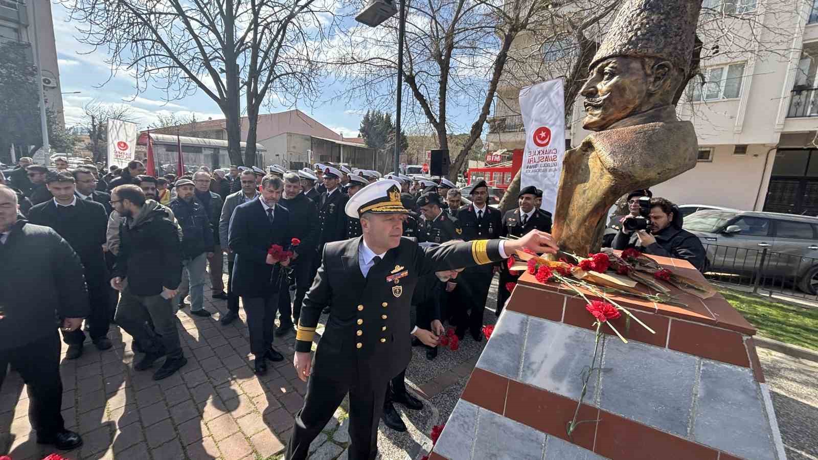 Çanakkale Savaşları Kahramanlarında Müstahkem Mevki Komutanı Cevat Paşa törenle anıldı

