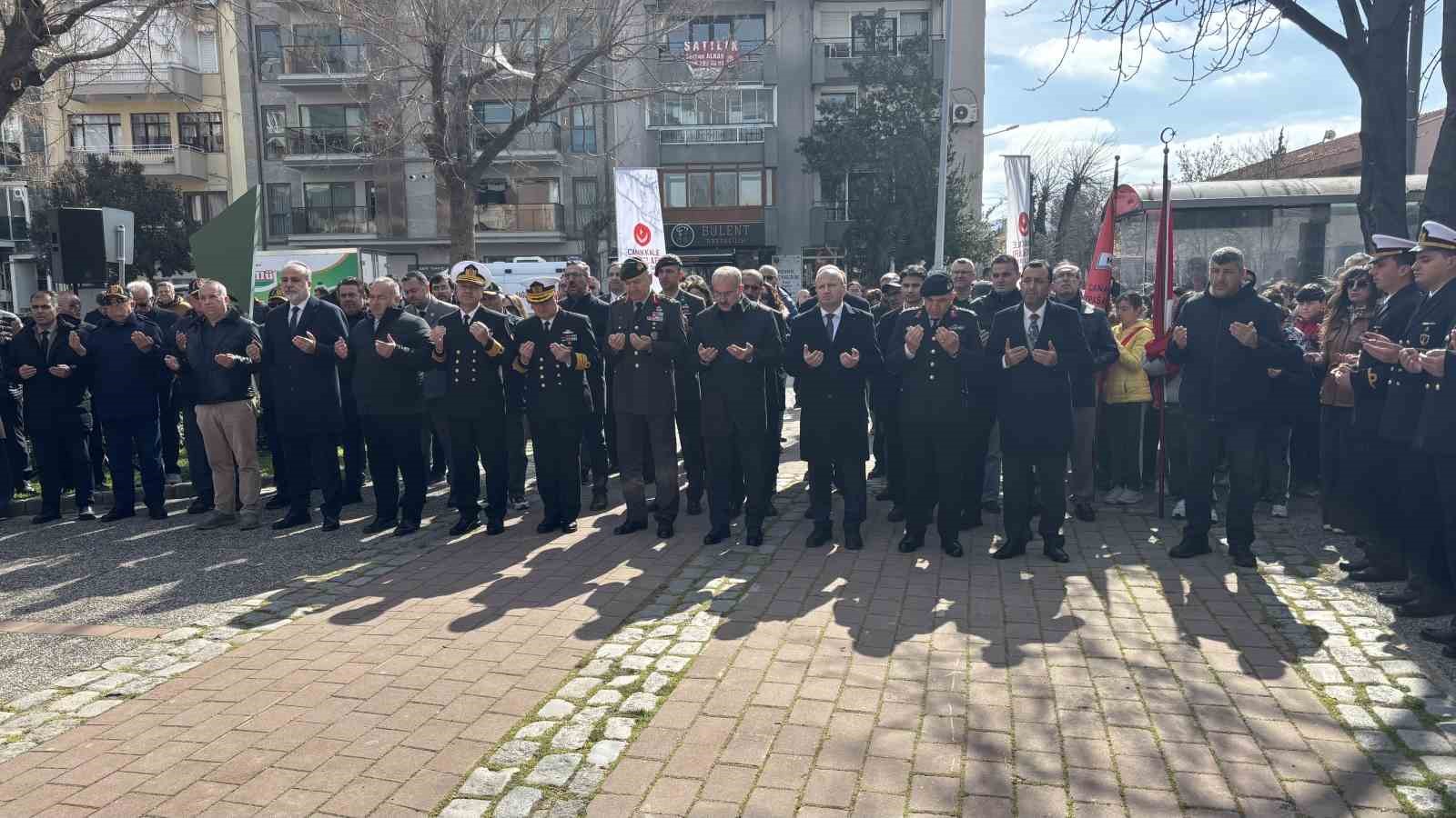 Çanakkale Savaşları Kahramanlarında Müstahkem Mevki Komutanı Cevat Paşa törenle anıldı
