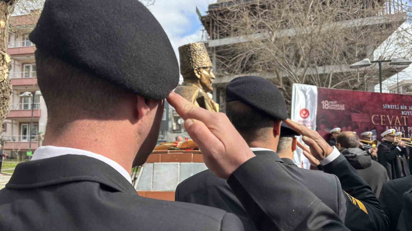 Çanakkale Savaşları Kahramanlarında Müstahkem Mevki Komutanı Cevat Paşa törenle anıldı
