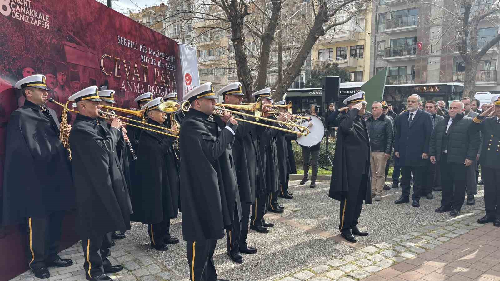Çanakkale Savaşları Kahramanlarında Müstahkem Mevki Komutanı Cevat Paşa törenle anıldı
