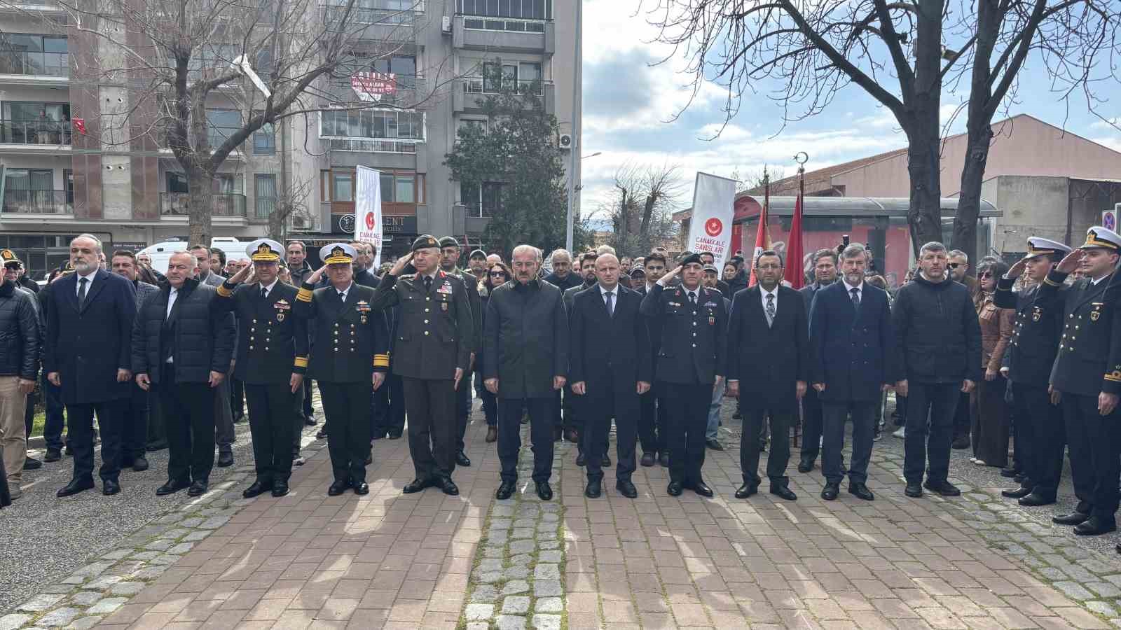 Çanakkale Savaşları Kahramanlarında Müstahkem Mevki Komutanı Cevat Paşa törenle anıldı
