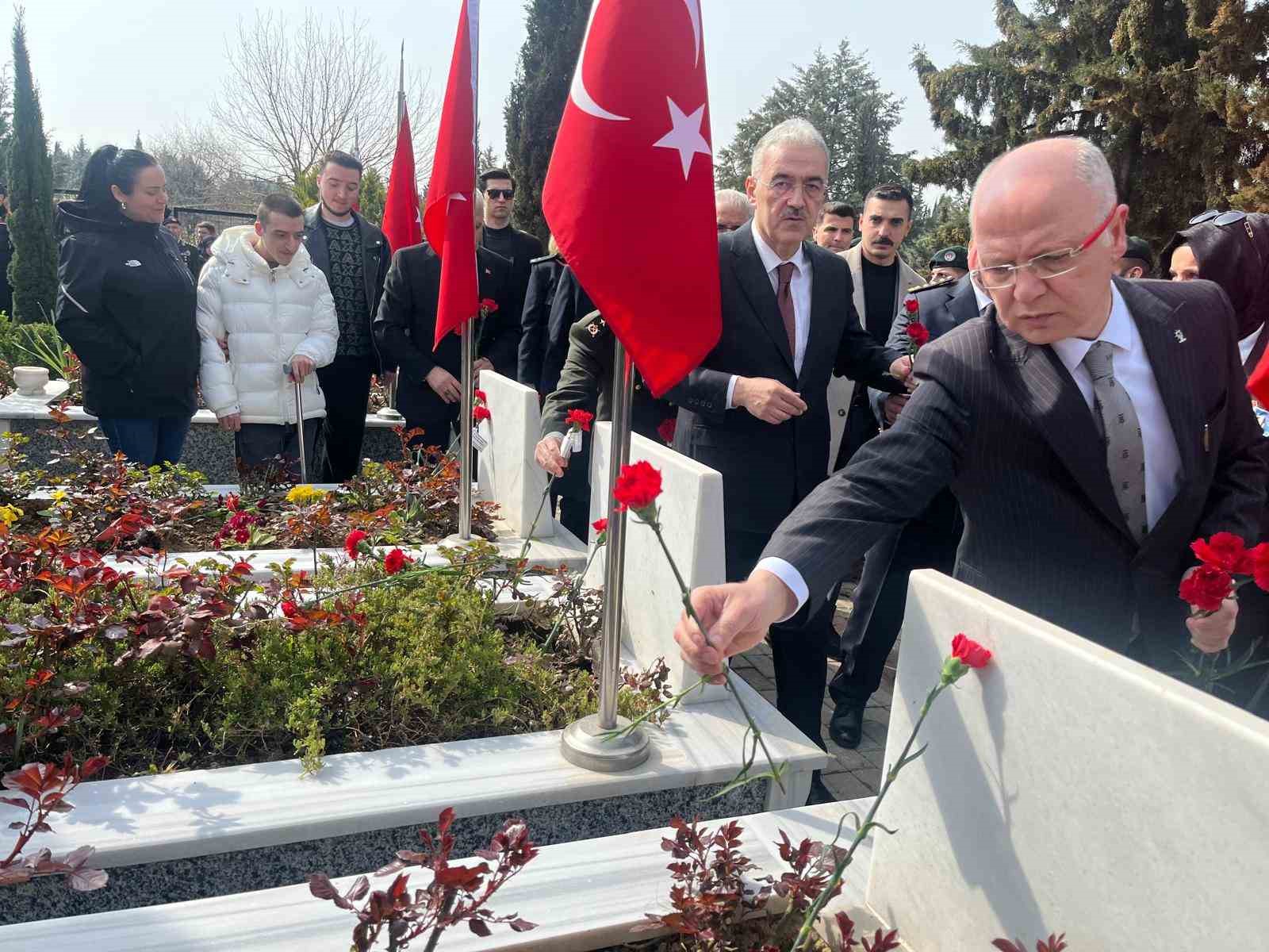 Çanakkale Zaferi’nin 111’inci yıl dönümünde Bursa şehitlerini unutmadı
