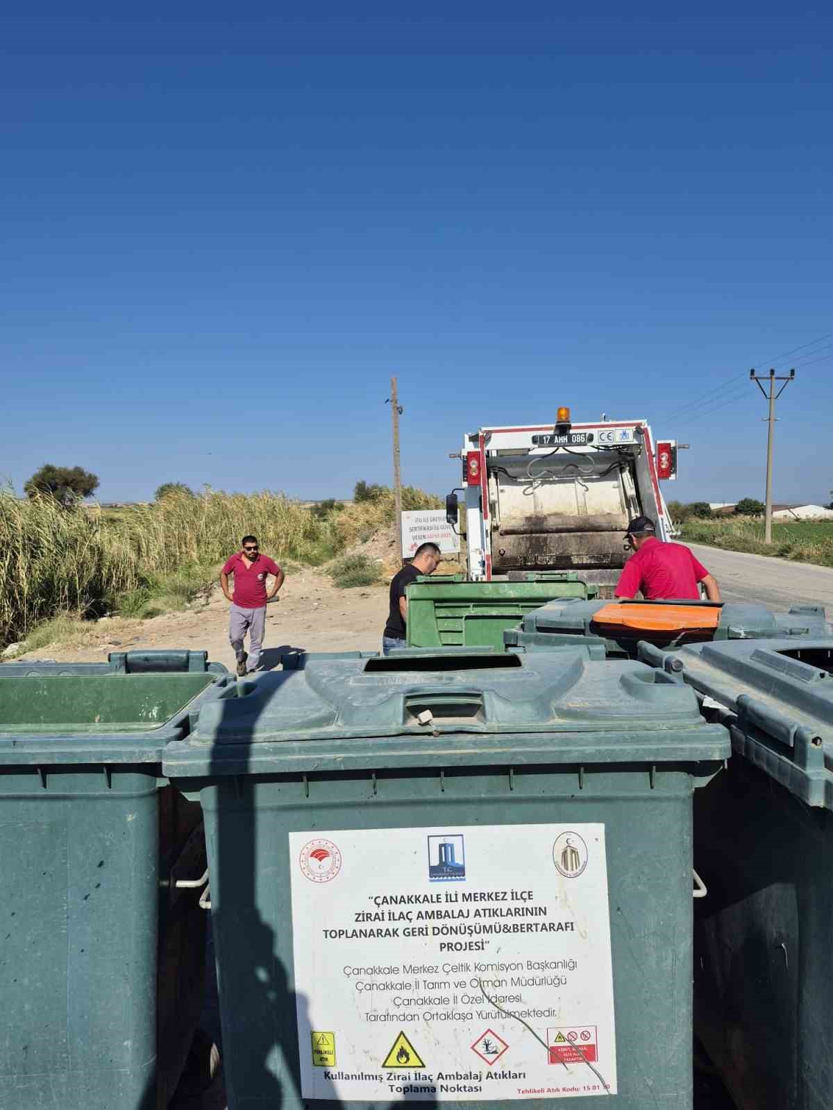 Çanakkale’de 8 yılda yaklaşık 500 bin adet bitki koruma ürünü zirai atık ambalajı toplanarak imha edildi
