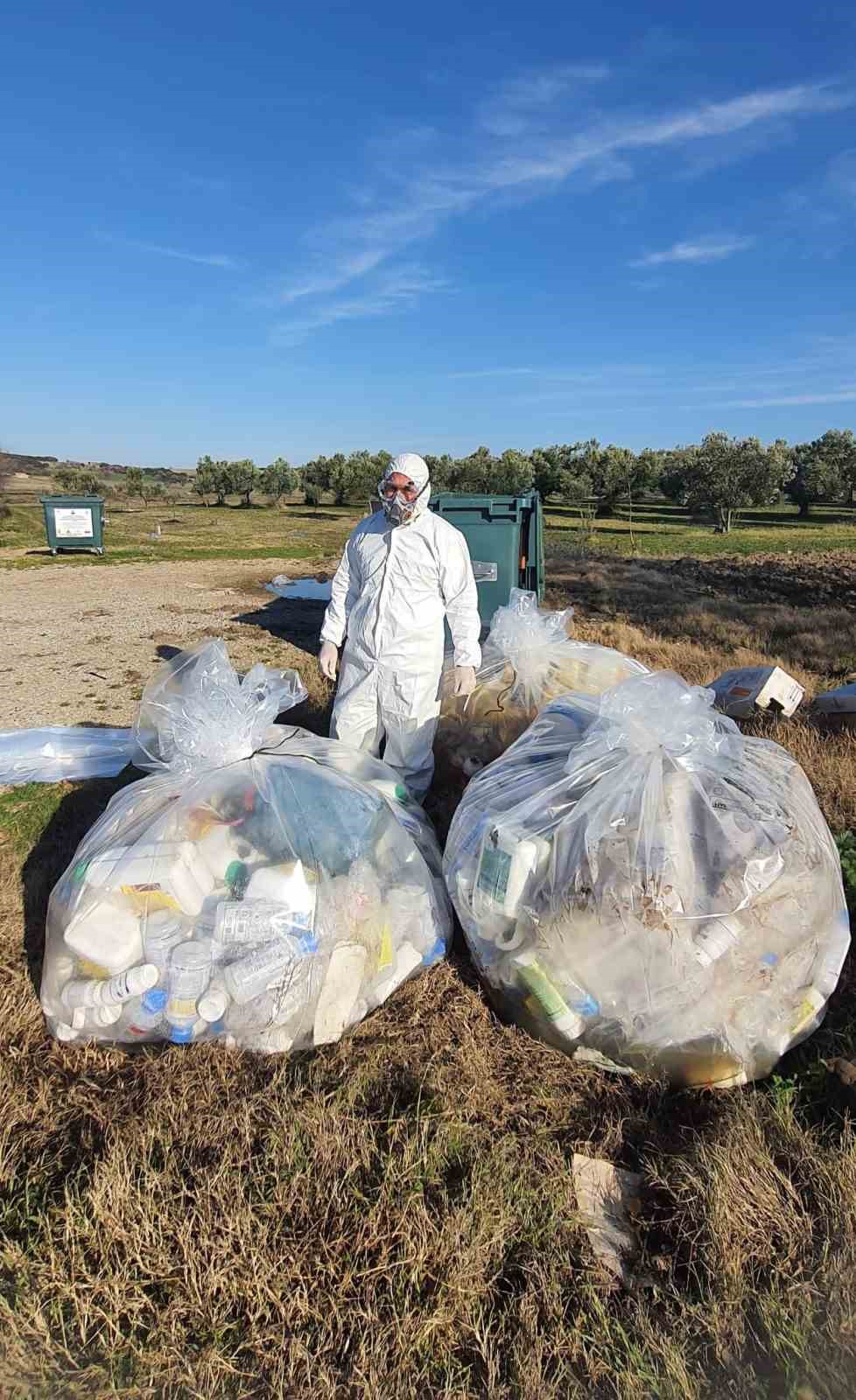 Çanakkale’de 8 yılda yaklaşık 500 bin adet bitki koruma ürünü zirai atık ambalajı toplanarak imha edildi
