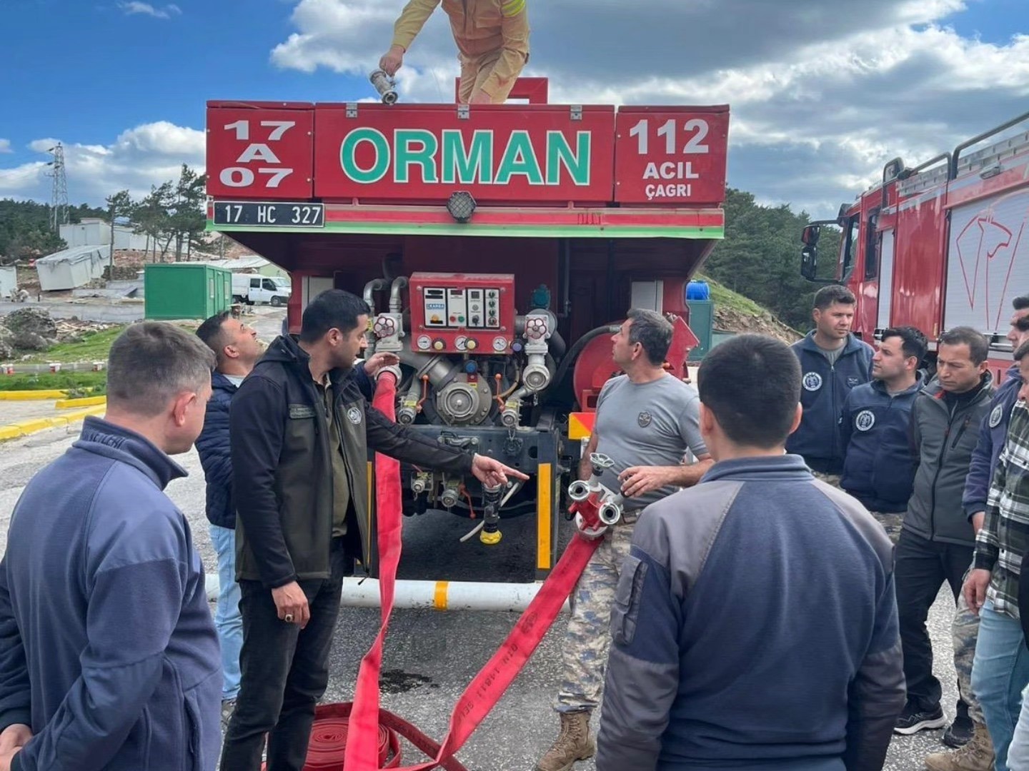 Çanakkale’de askeri personele yangın müdahale eğitimi
