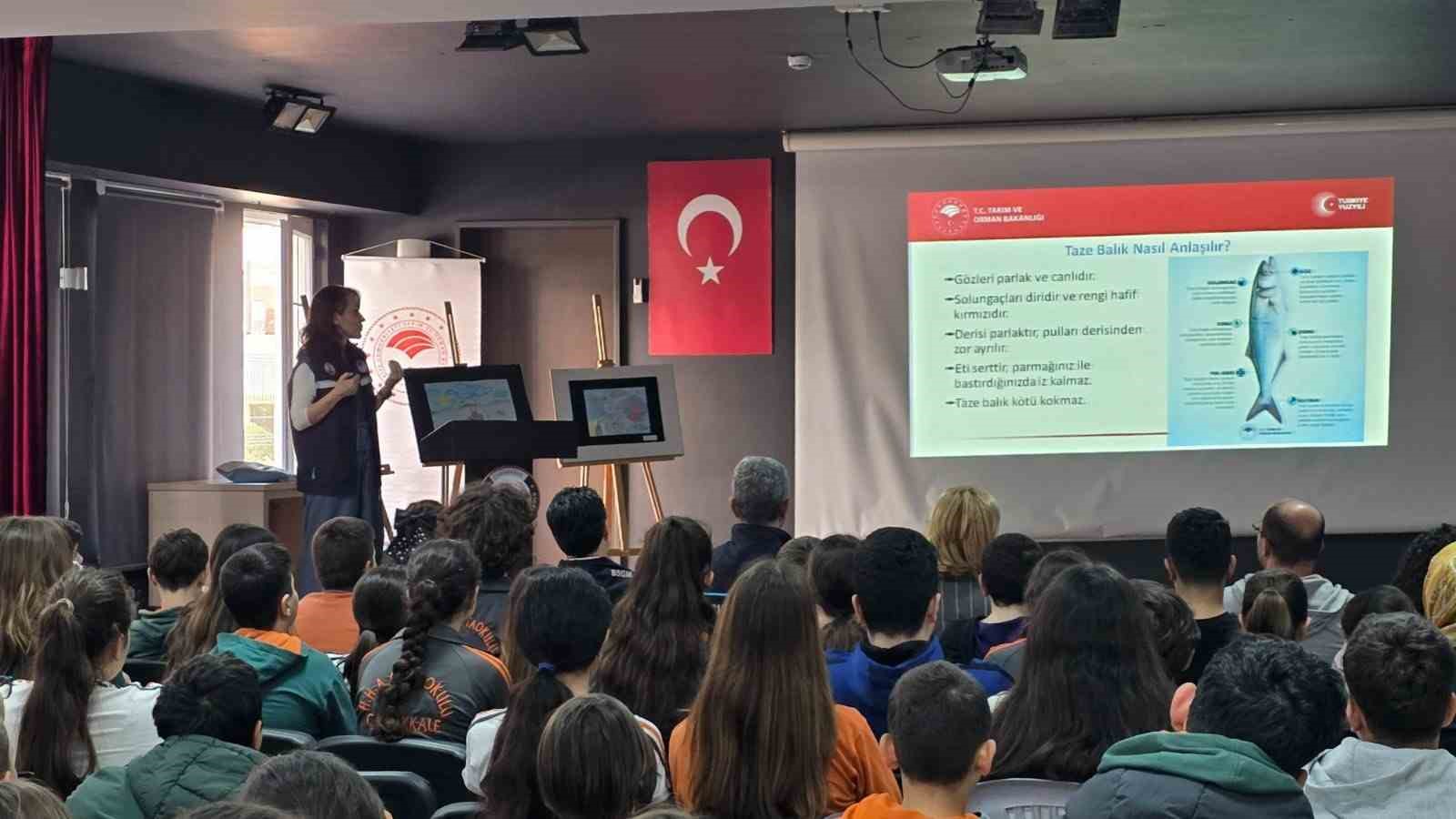 Çanakkale’de okullarda su ürünleri ve sağlıklı beslenme eğitimi
