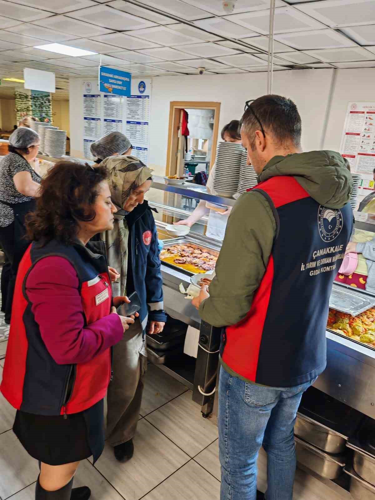 Çanakkale’de yurt yemekhanelerine eş zamanlı denetim
