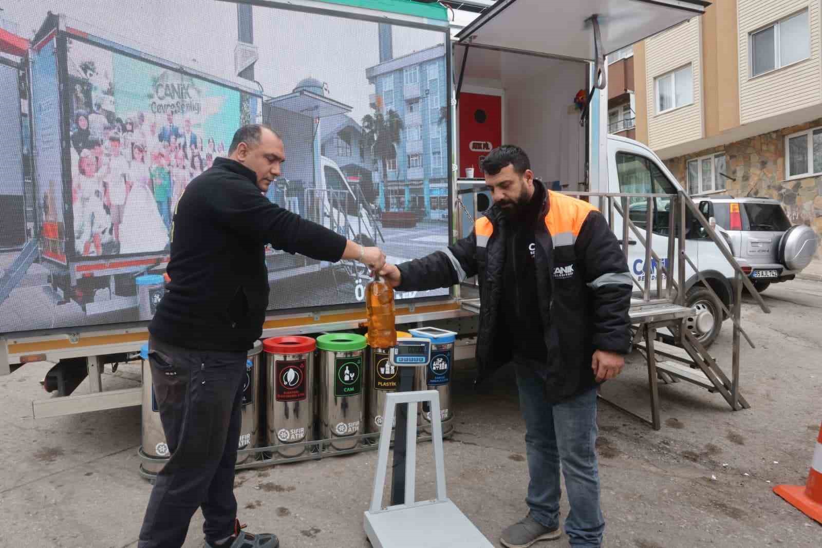 Canik Belediyesi’nden aile ekonomisine katkı: Atıklar kazanca dönüşüyor
