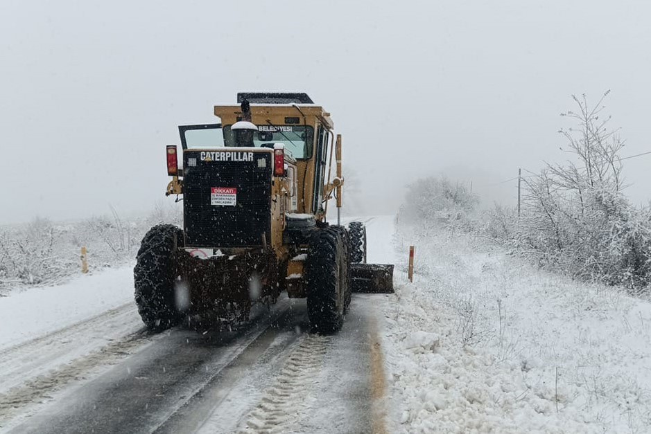 Canik’te karla mücadele
