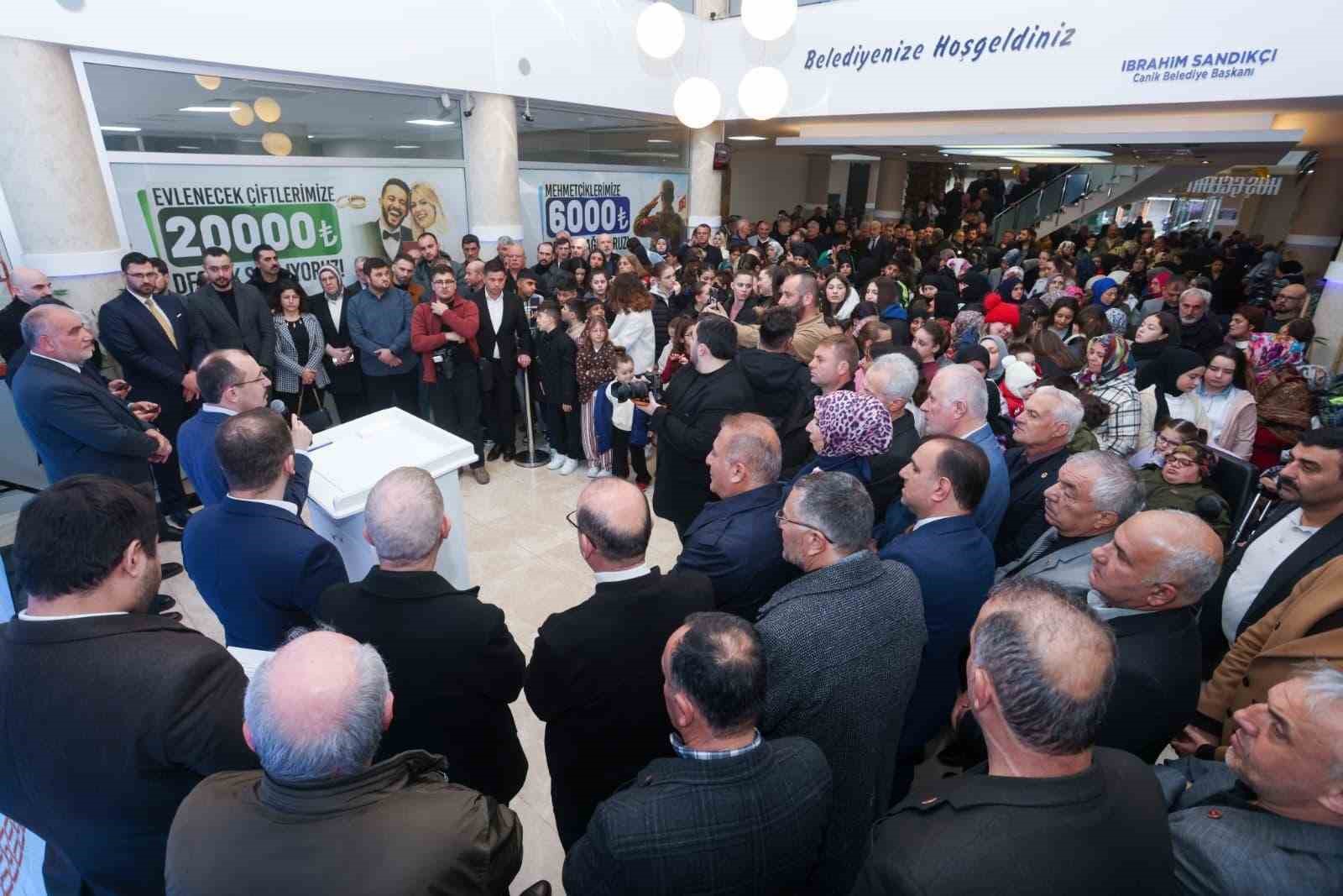 Canik’te Ramazan bayramı bayramlaşması
