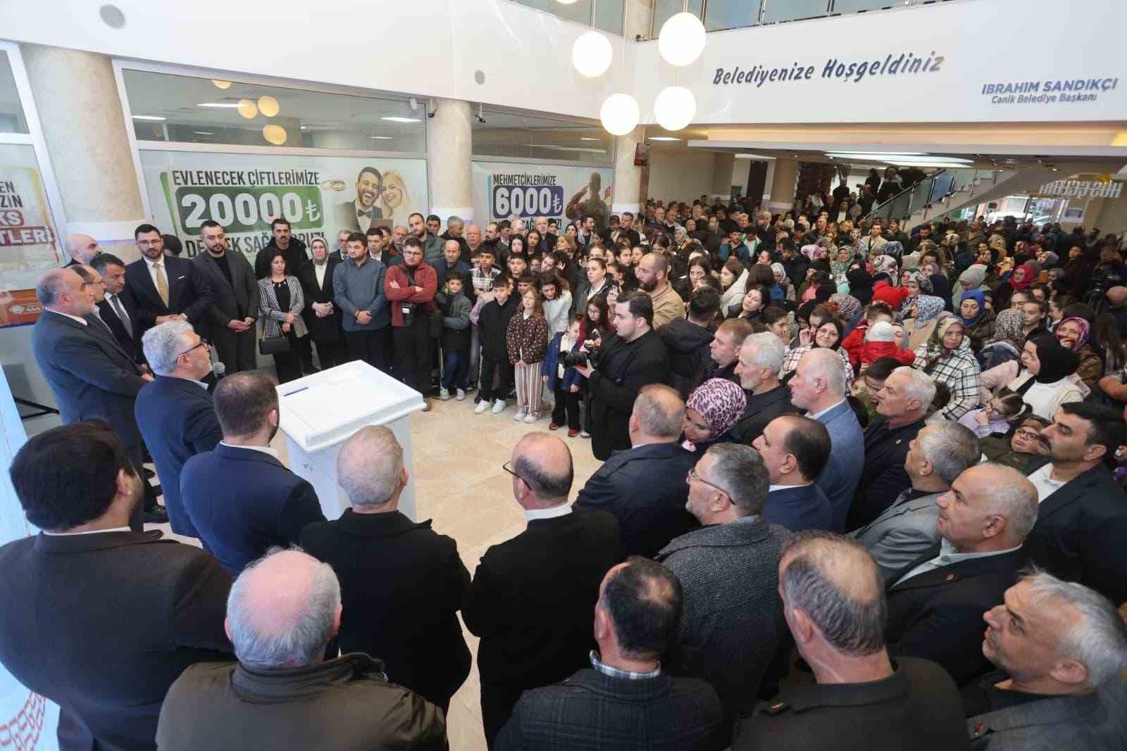 Canik’te Ramazan bayramı bayramlaşması
