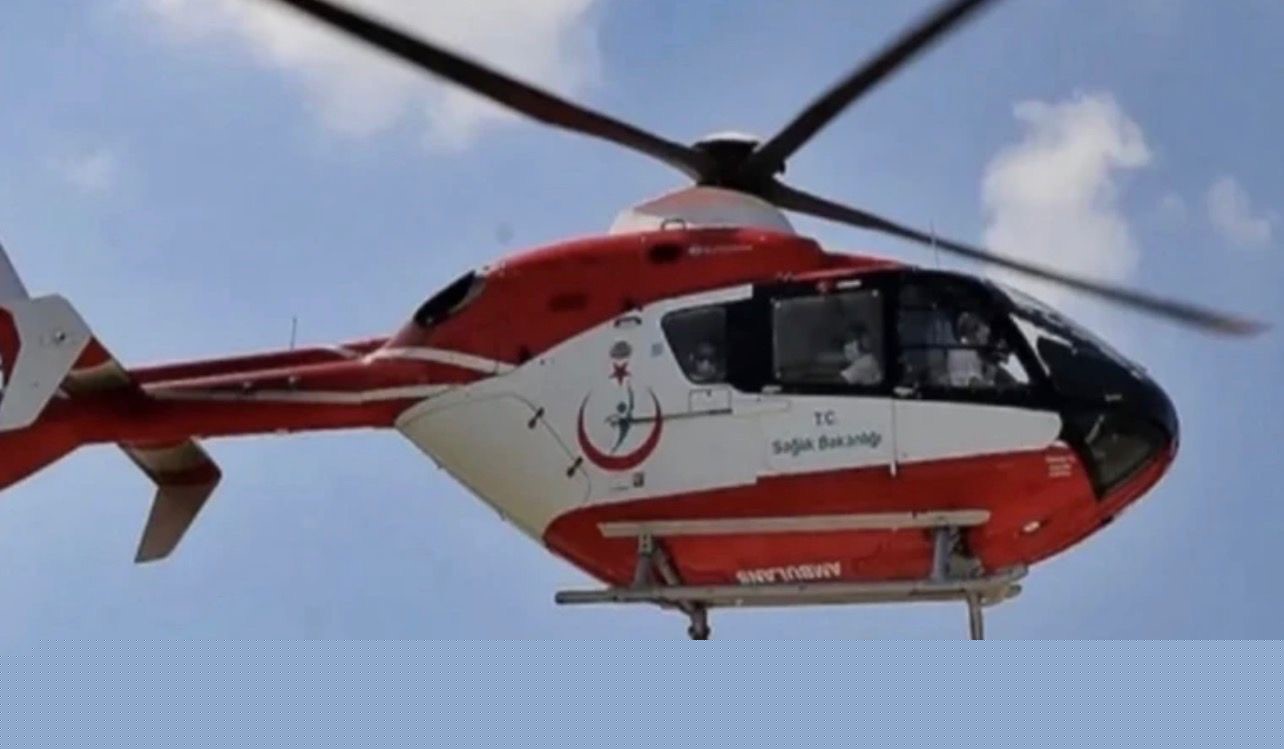 Çankırı’da ambulans helikopter aorta riptürü tespit edilen hasta için havalandı
