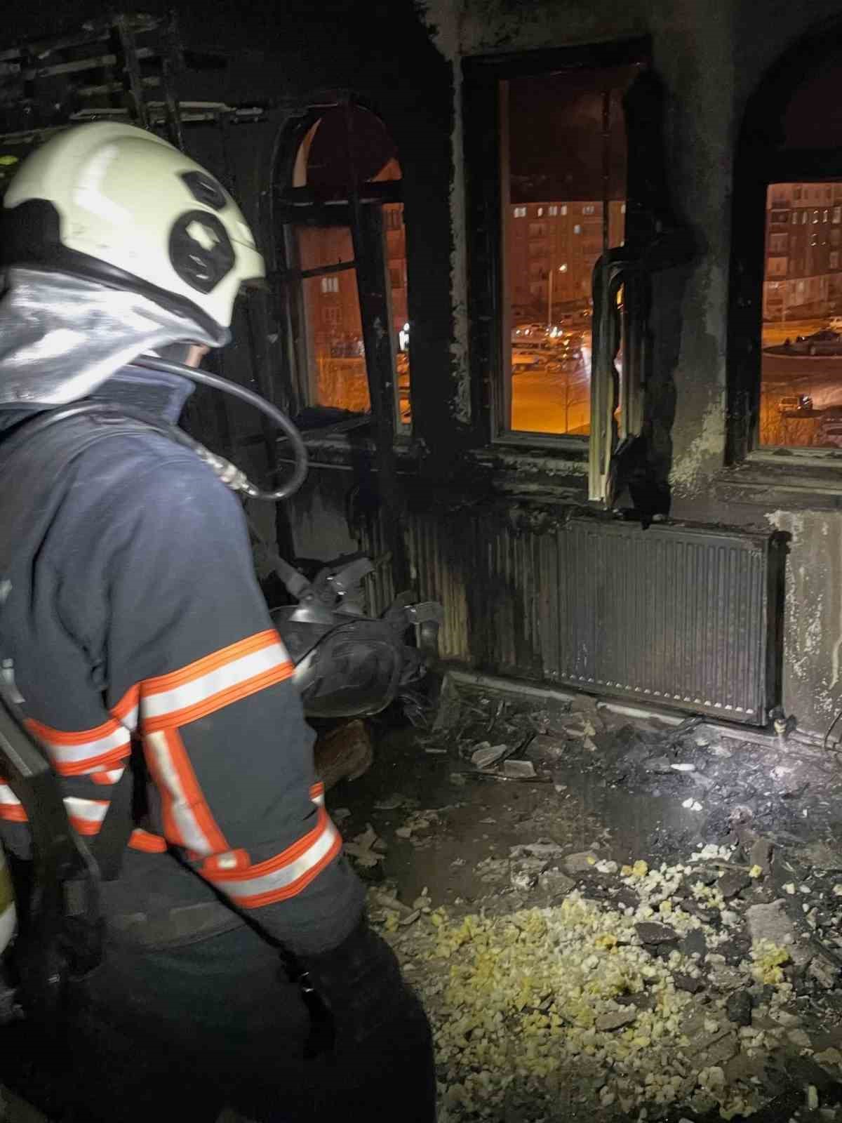 Çankırı’da korkutan ev yangını
