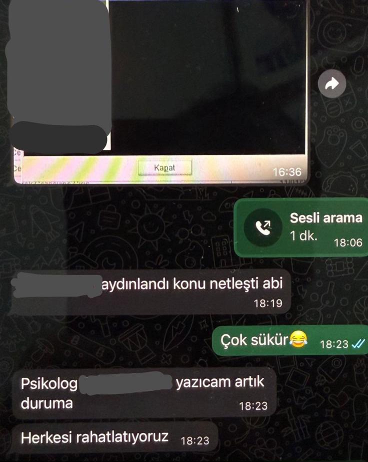 Casperlar soruşturmasında sıcak gelişme: WhatsApp yazışmaları ortaya çıktı
Casperlar soruşturmasında sıcak gelişme: WhatsApp yazışmaları ortaya çıktı