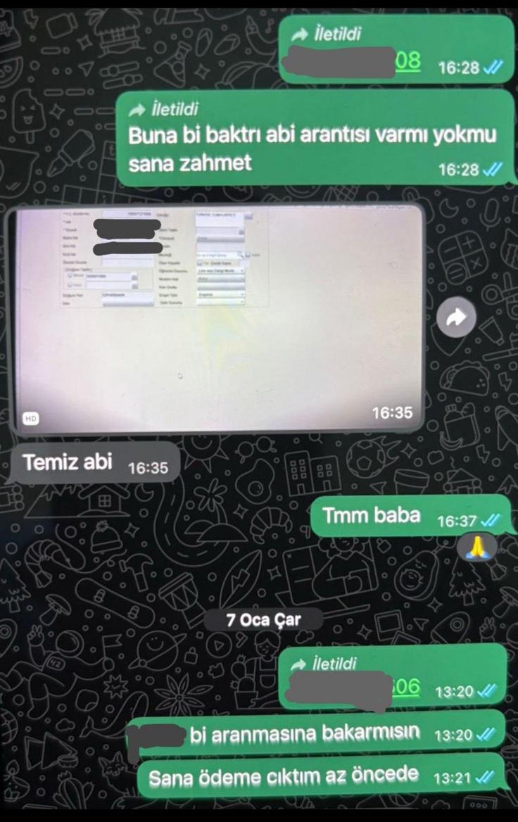 Casperlar soruşturmasında sıcak gelişme: WhatsApp yazışmaları ortaya çıktı
Casperlar soruşturmasında sıcak gelişme: WhatsApp yazışmaları ortaya çıktı