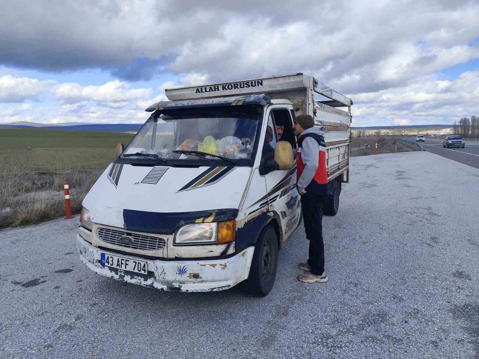 Çavdarhisar’da hayvan hareketlerine yönelik yol kontrolü
