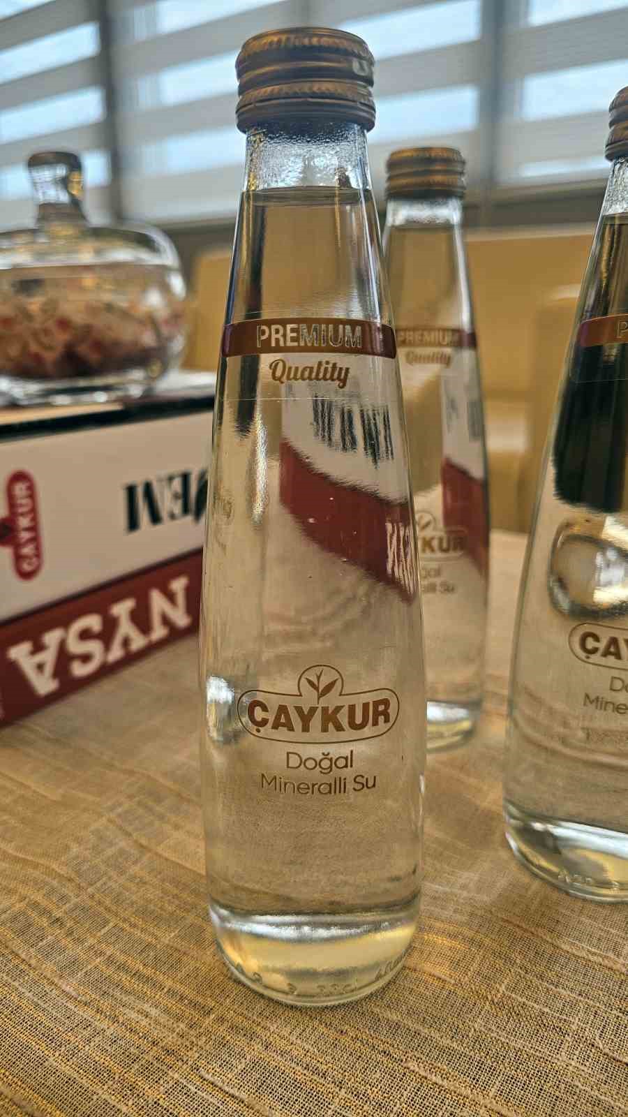 ÇAYKUR cam şişe su satışlarına başladı
