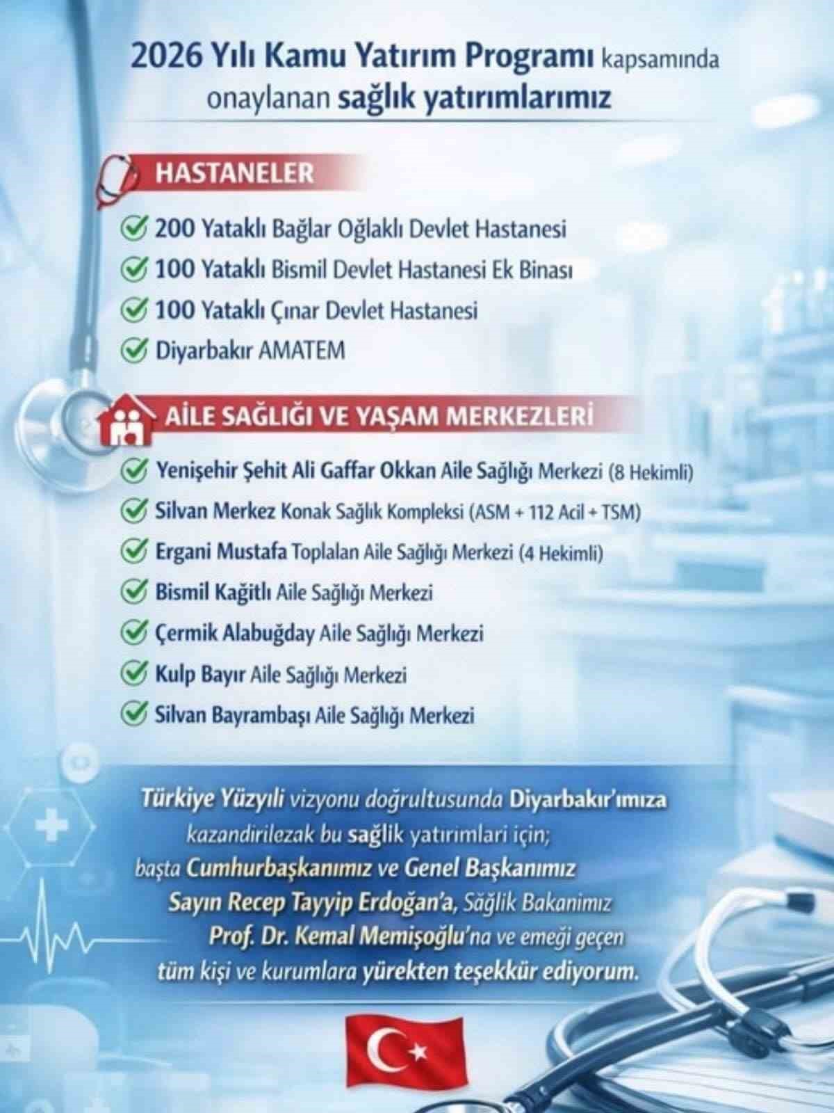 Çermik’e Aile Sağlığı Merkezi yapılıyor
