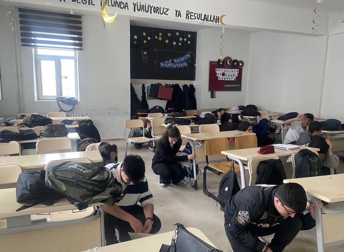 Çermik’te deprem tatbikatı
