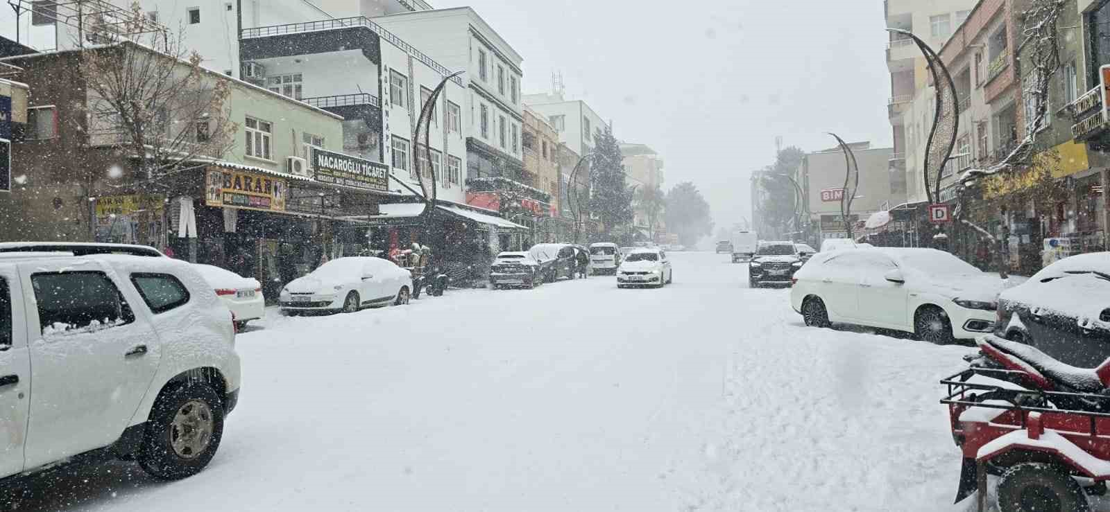 Çermik’te kar esareti
