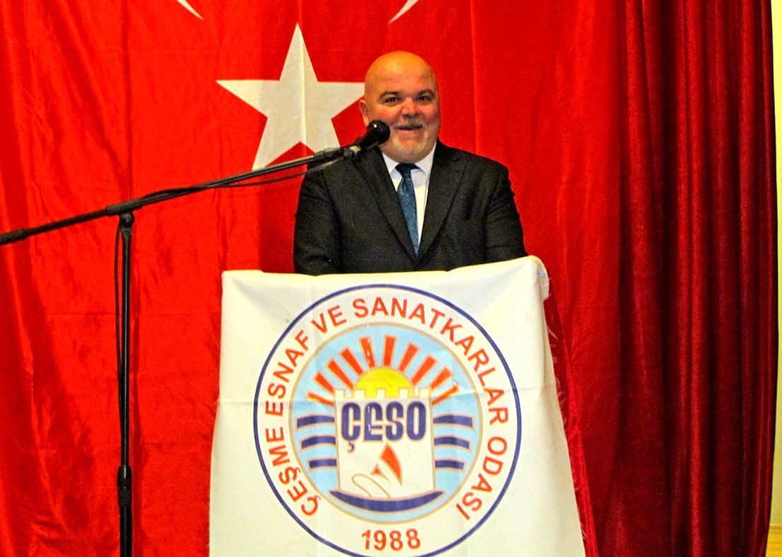 Çeşme Esnaf ve Sanatkârlar Odası’nda Osman Köfüncü dördüncü kez başkan seçildi
