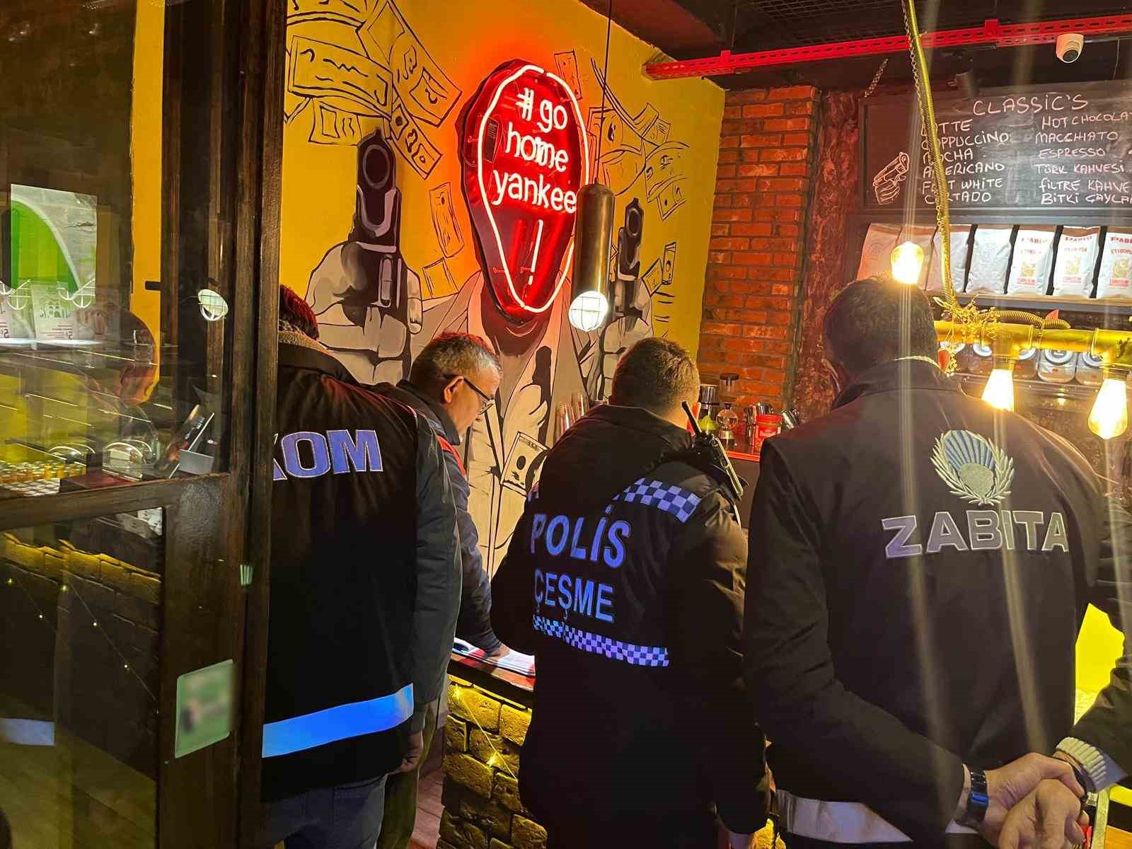 Çeşme’de yılbaşı öncesi ‘huzur’ denetimi
