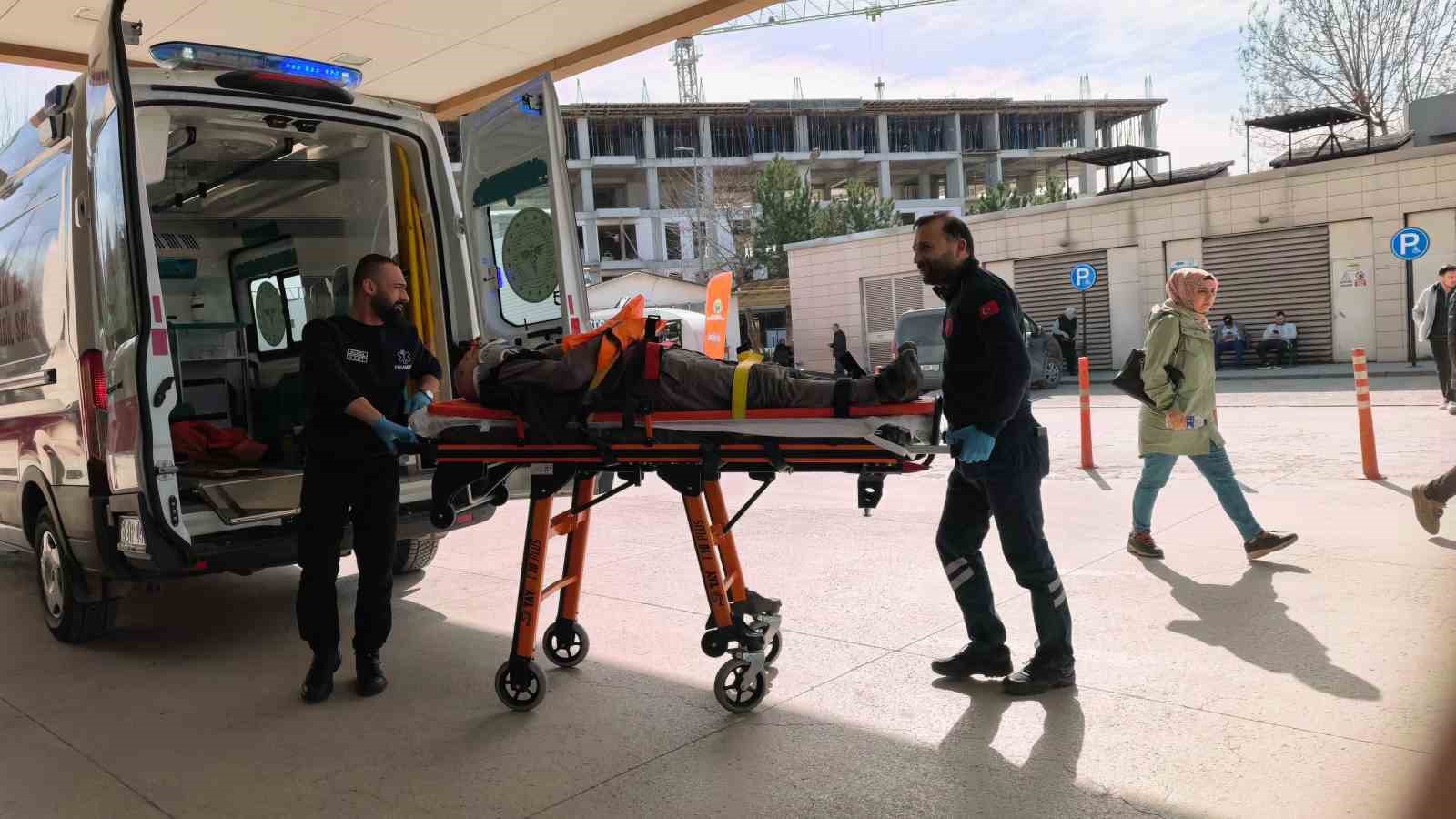 Ceviz ağacından düşen yaşlı adam ağır yaralandı
