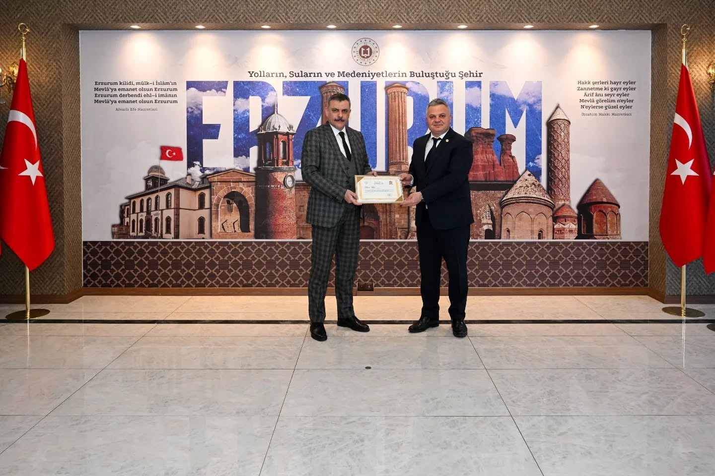 Çevre yatırımlarına yapılan desteğe başarı belgesi
