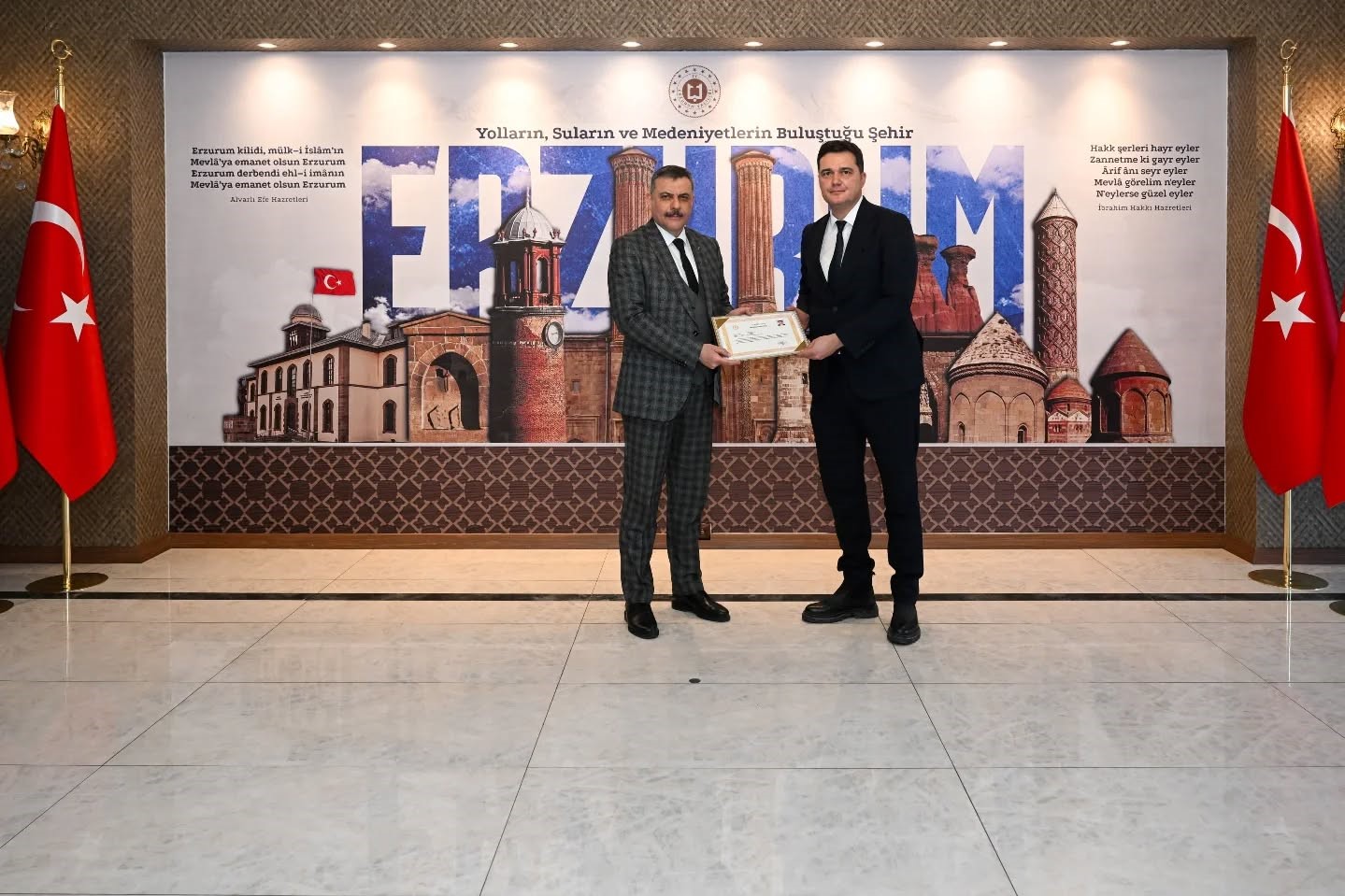 Çevre yatırımlarına yapılan desteğe başarı belgesi
