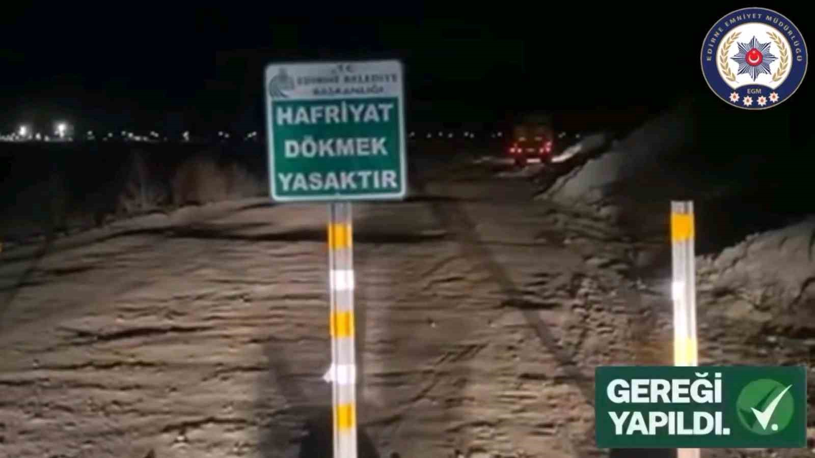 Çevreyi kirleten sürücüye 63 bin 592 lira ceza
