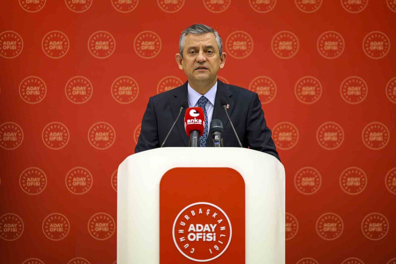 CHP Genel Başkanı Özel: "Borçların yapılandırılması hayati bir gereklilik haline gelmiştir"
