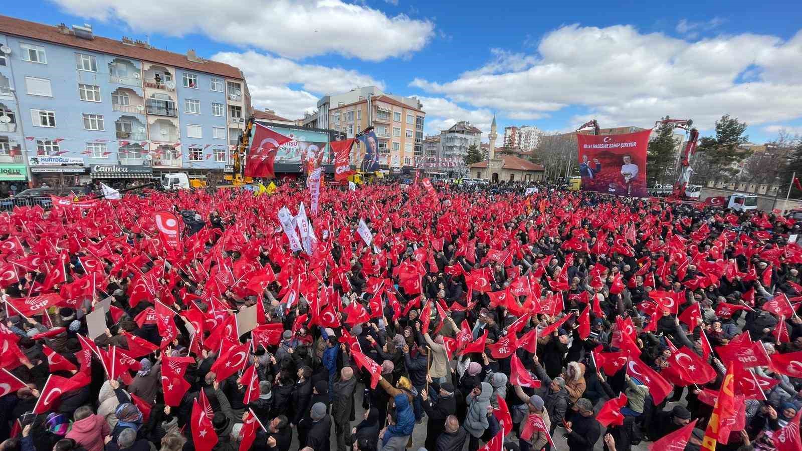 CHP Genel Başkanı Özel: "Karaman’da da Türkiye’de de mutlaka birinci parti olacağız"
