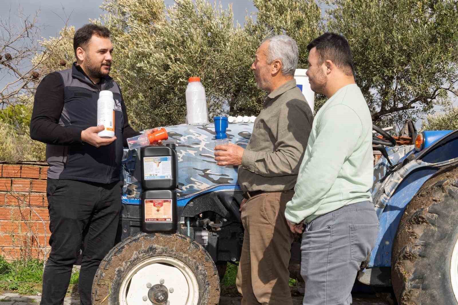Çiftçiye buzağı kiti ve dezenfektan desteği
