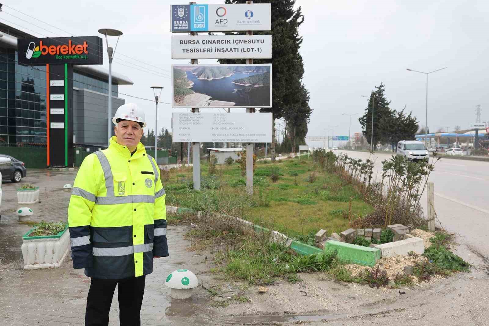 Çınarcık suyu Görükle ve Mudanya’ya taşınıyor
