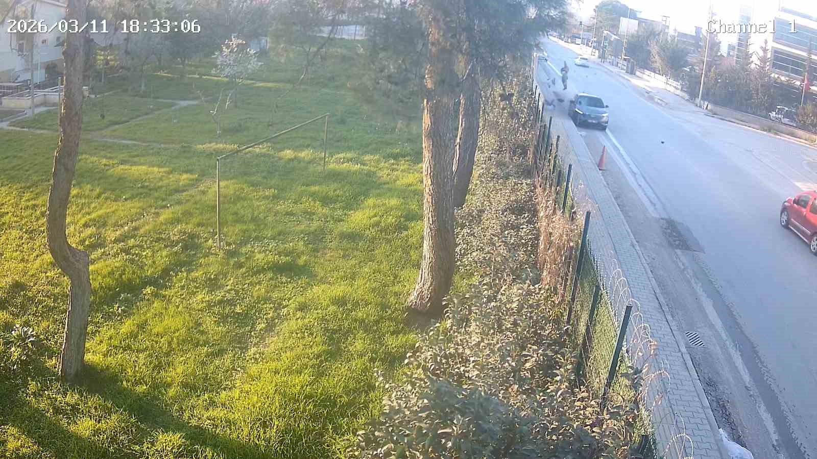 Cinayet gibi kaza güvenlik kamerasında
