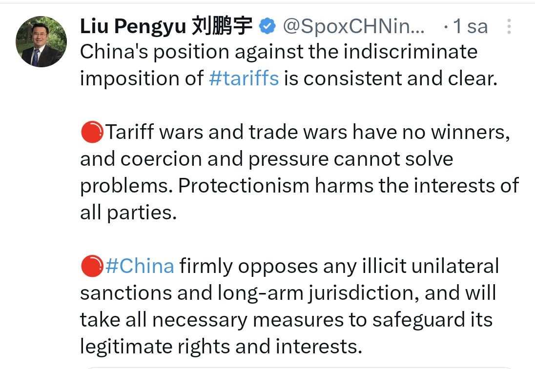 Çin’den Trump’ın İran ile iş yapan ülkelere yüzde 25 gümrük vergisi uygulama kararına tepki
Çin’den Trump’ın İran ile iş yapan ülkelere yüzde 25 gümrük vergisi uygulama kararına tepki