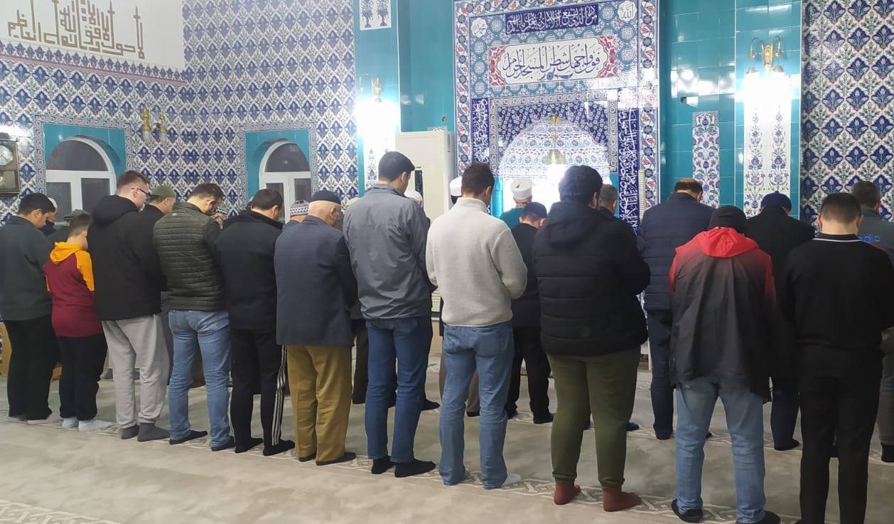 Çine’de cemaat Ramazan öncesi sabah namazında buluştu
