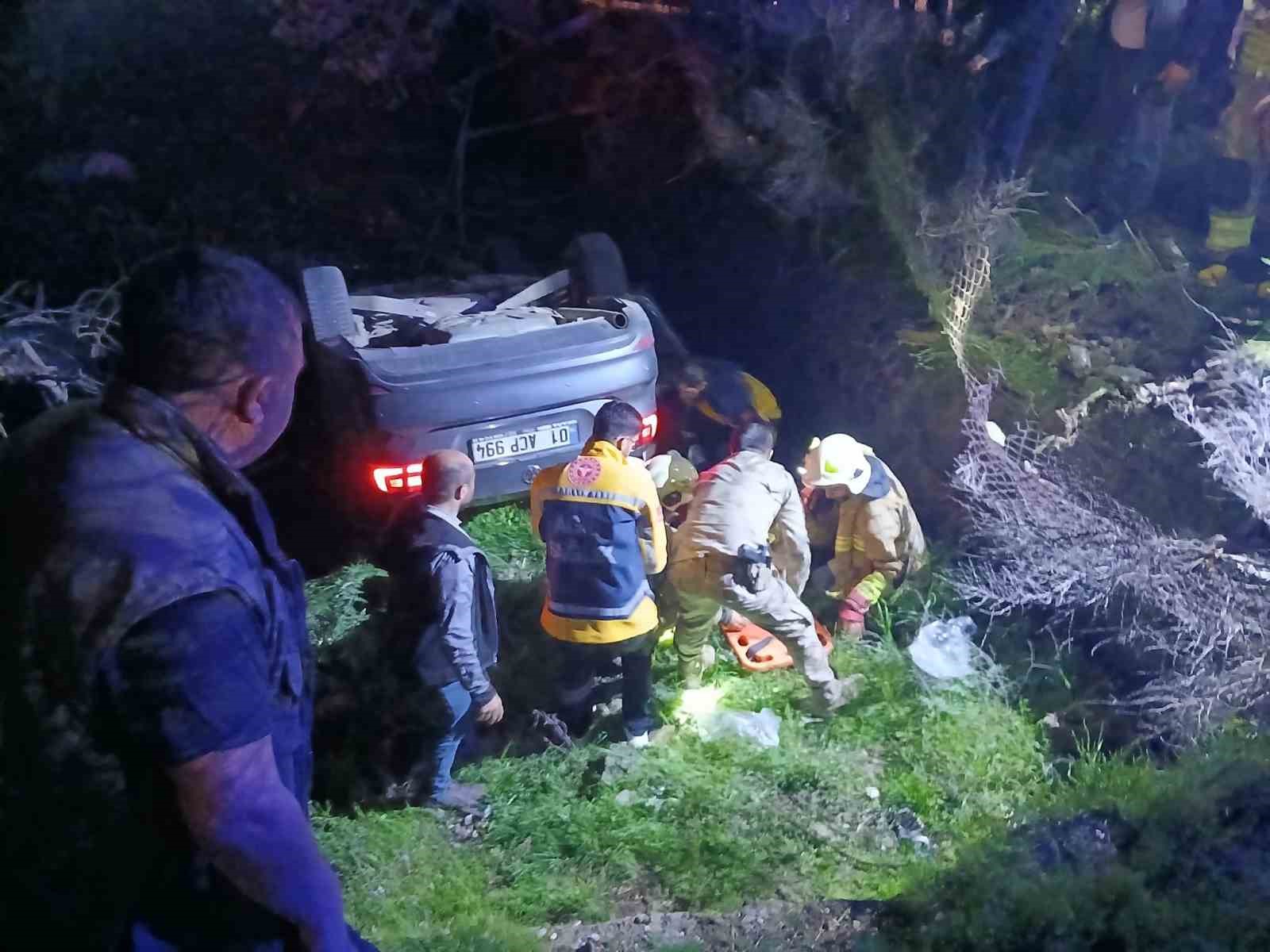 Cizre’de otomobil şarampole yuvarlandı: 4 yaralı
