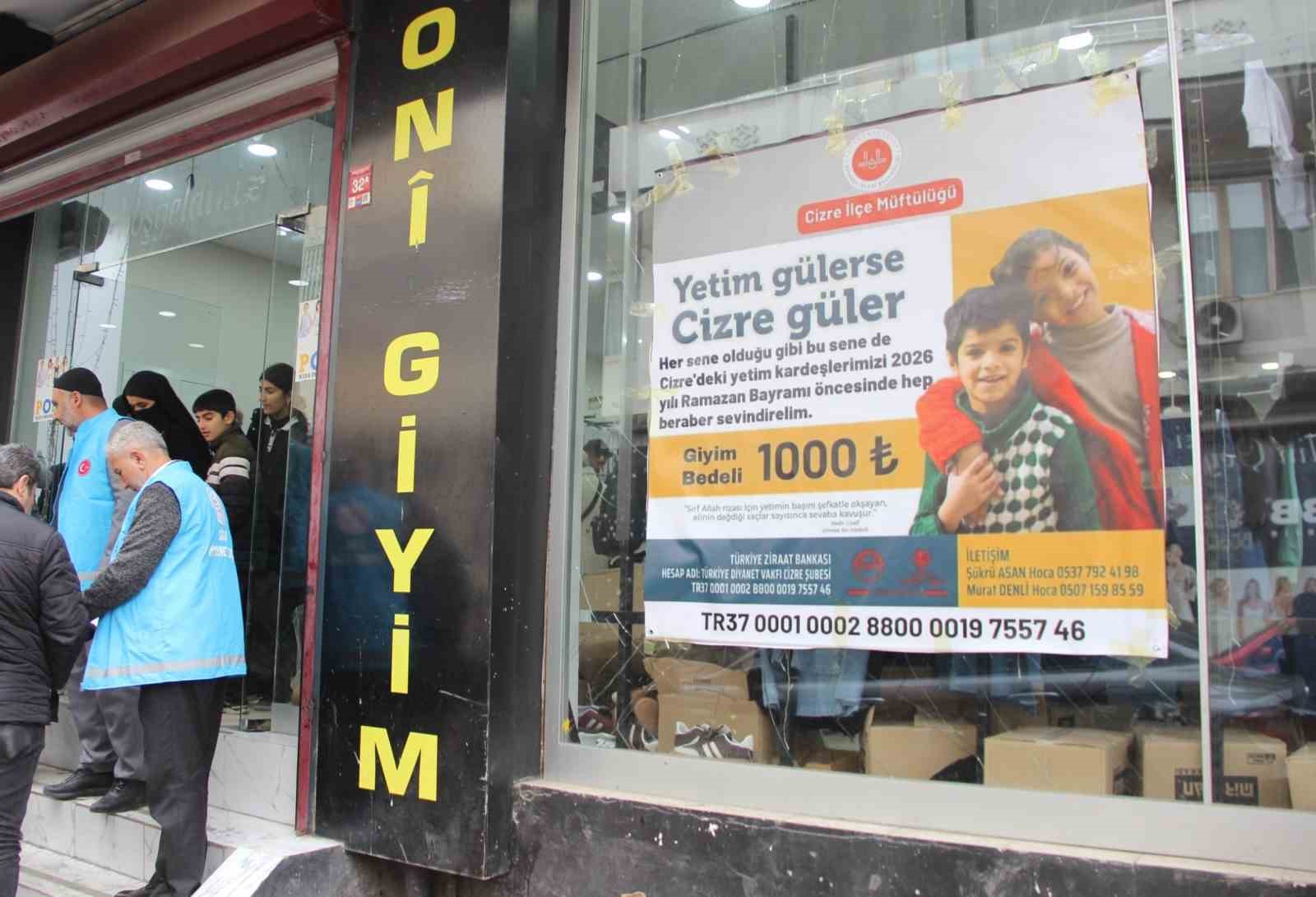 Cizre’de "Yetim Gülerse Cizre Güler" Projesi
